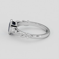 2.00 Ct. Blue Sapphire Ring, 10K White Gold 4