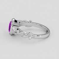 2.05 Ct. Purple Sapphire Ring, 10K White Gold 4