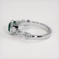 1.40 Ct. Bluish Green Sapphire Ring, 10K White Gold 4