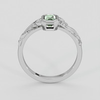 0.76 Ct. Green Sapphire Ring, 10K White Gold 3