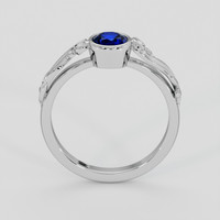 0.82 Ct. Blue Sapphire Ring, 10K White Gold 3