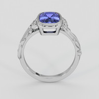 2.83 Ct. Purplish Blue Sapphire Ring, 10K White Gold 3