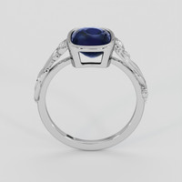 3.40 Ct. Blue Sapphire Ring, 10K White Gold 3