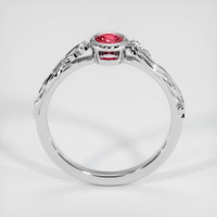 0.43 Ct. Reddish Pink Sapphire Ring, 10K White Gold 3