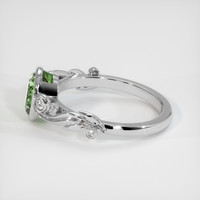 1.40 Ct. Green Sapphire Ring, 10K White Gold 4