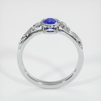 0.44 Ct. Blue Sapphire Ring, 14K White Gold 3