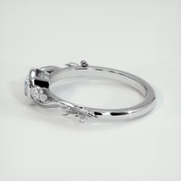 0.70 Ct. Blue Sapphire Ring, 14K White Gold 4