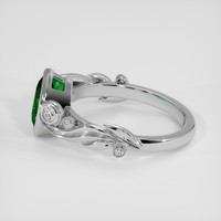 1.15 Ct. Green Tsavorite Garnet Ring, 14K White Gold 4