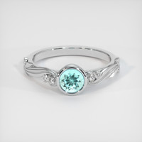 0.67 Ct. Gemstone Ring, 14K White Gold 1