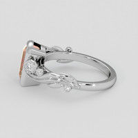 2.26 Ct. Watermelon Tourmaline Ring, 14K White Gold 4