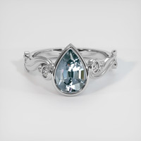 1.66 Ct. Gemstone Ring, 14K White Gold 1