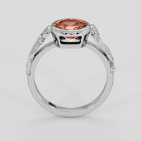 1.47 Ct. Brownish Orange Zircon Ring, 14K White Gold 3