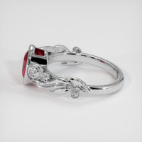 1.07 Ct. Ruby Ring, 14K White Gold 4