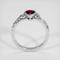 0.52 Ct. Ruby Ring, 14K White Gold 3