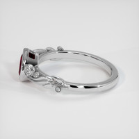 0.52 Ct. Ruby Ring, 14K White Gold 4