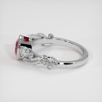1.56 Ct. Sapphire Ring, 14K White Gold 4