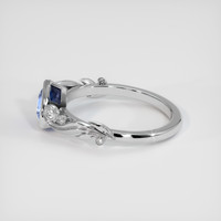 1.09 Ct. Blue Sapphire Ring, 14K White Gold 4
