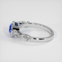 1.62 Ct. Bi Color Sapphire Ring, 14K White Gold 4