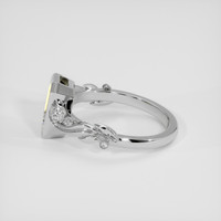 2.21 Ct. Bi Color Sapphire Ring, 14K White Gold 4