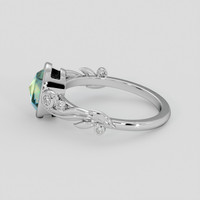 1.06 Ct. Bi Color / Parti Sapphire Ring, 14K White Gold 4