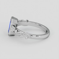 2.03 Ct. Blue Sapphire Ring, 14K White Gold 4