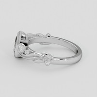 0.97 Ct. White Sapphire Ring, 14K White Gold 4