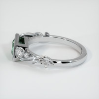 1.20 Ct. Green Sapphire Ring, 14K White Gold 4