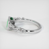 1.45 Ct. Emerald Ring, 18K White Gold 4