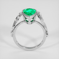 3.74 Ct. Emerald Ring, 18K White Gold 3