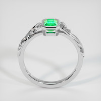 0.53 Ct. Emerald Ring, 18K White Gold 3
