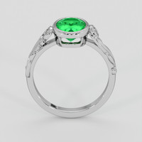 1.22 Ct. Emerald Ring, 18K White Gold 3
