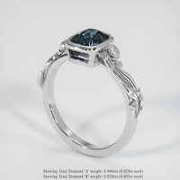1.65 Ct. Gemstone Ring, 18K White Gold 2
