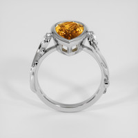 1.74 Ct. Pinkish Orange Imperial Topaz Ring, 18K White Gold 3