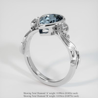 1.66 Ct. Gemstone Ring, 18K White Gold 2