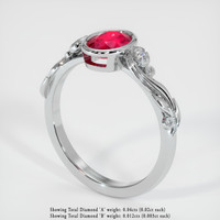 Ruby Ring 0.91 Ct. 18K White Gold Preview