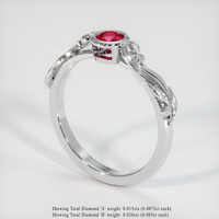 Ruby Ring 0.38 Ct., 18K White Gold Preview
