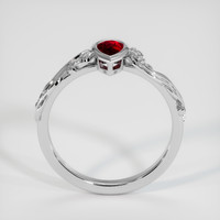 0.48 Ct. Ruby Ring, 18K White Gold 3