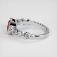 1.70 Ct. Ruby Ring, 18K White Gold 4