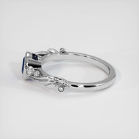 0.76 Ct. Sapphire Ring, 18K White Gold 4