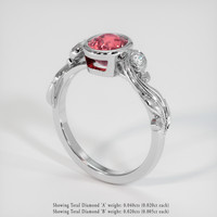 1.56 Ct. Sapphire Ring, 18K White Gold 2