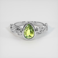 1.54 Ct. Bi Color Sapphire Ring, 18K White Gold 1