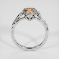 1.38 Ct. Padparadscha Sapphire Ring, 18K White Gold 3