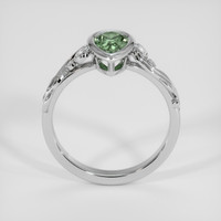 1.11 Ct. Green Sapphire Ring, 18K White Gold 3