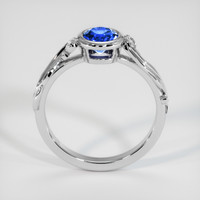 0.78 Ct. Blue Sapphire Ring, 18K White Gold 3