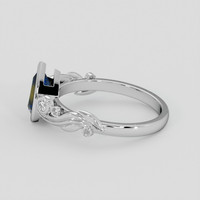 1.07 Ct. Bi Color / Parti Sapphire Ring, 18K White Gold 4