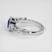 2.01 Ct. Bi Color Sapphire Ring, 18K White Gold 4