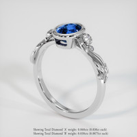 1.52 Ct. Bi Color Sapphire Ring, 18K White Gold 2