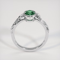1.20 Ct. Bluish Green Sapphire Ring, 18K White Gold 3