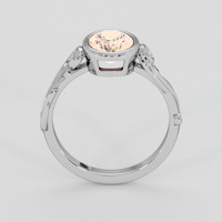 2.25 Ct. Padparadscha Sapphire Ring, 18K White Gold 3