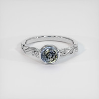 1.59 Ct. Bi Color Sapphire Ring, 18K White Gold 1